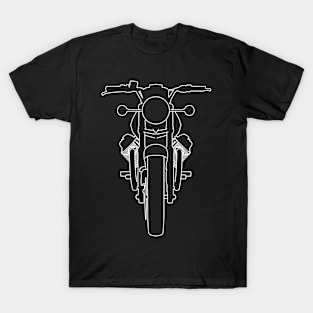 Moto Guzzi 850-T outline graphic (white) T-Shirt